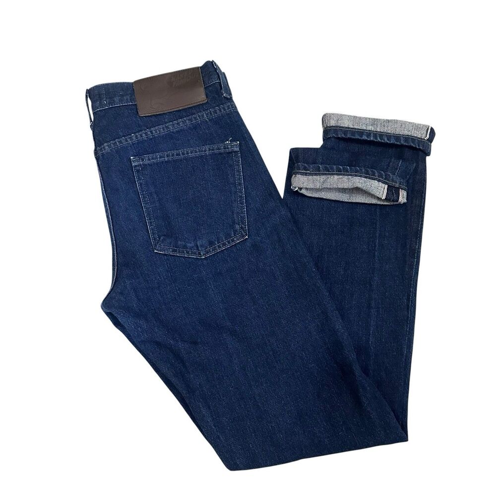 NakedFamous Jeans Super Guy Indigo Selvedge 13oz Slim Tapered Men’s 33 X 33.5